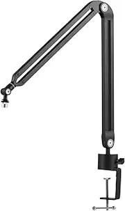 Microphone Arm Stand Adjustable Suspension Boom Scissor Mic Stand with Allen Wrench for Recording and Studio
