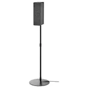 SYMFONISK bookshelf speaker w floor stand, black/gen 2
