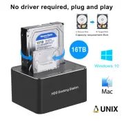 USB 3.0 SATA HDD SSD Docking Station Clone Duplicator 2.5"/3.5" Hard Drive d