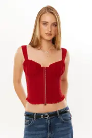 [Supré] Supré - Hannah Corset Top - Mars red 2XS MARS RED