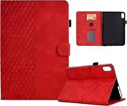 Oduio for iPad (A16) 11th/10th Generation Case (2025/2022) iPad 10.9-inch Tablet Case with Magnetic Clasp Premium PU Leather Multi-Angles Viewing Stand Flip Folio Tablet Cover for iPad 10th Gen Red