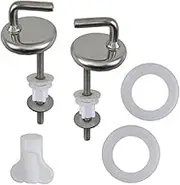 Toilet Cover Hinge, Standard Toilet Seat Cover Fixing Kit, Top-Mounted Design Installation Accessories for Home, Public Places, Hotels, Schools