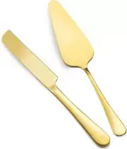 Wedding Cake Knife and Server Set, Cake Cutting Set for Wedding,Stainless Steel