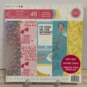 Craft Smith "Pun Intended" 12x12 Paperpad 48 Sheets Summer Fun Cardstock