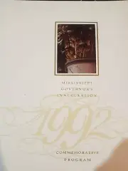 Mississippi Governors Inaugration Commemorative Program 1992 Kirk Fordice