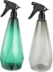 CANIGHT 2pcs Gardening Watering Spray Bottle Diamond Design Gray for Houseplants and Garden Supplies Durable Leak Resistant Multipurpose Use