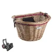 Sunlite Wicker QR Basket, Honey/Red