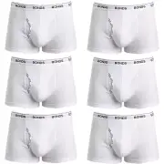 6x Bonds Guyfront Trunks Mens White Briefs Boxer Comfort Underwear MZVJ Bulk