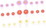 MERRYHAPY Feet Toe Separator 24pcs Silicone Toe Spacer Daisy Shape for Nail Polish Alignment