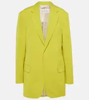 [Dries Van Noten] Dries Van Noten Oversized cotton poplin blazer AU 12 yellow