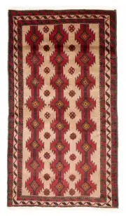 Traditional Vintage Hand-Knotted Carpet 3'3" x 5'8" Wool Area Rug