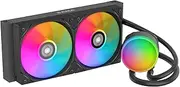 SAMA L40 CPU AIO Water Cooler, 2000 RPM 4Pin PWM Quiet ARGB Fans, 240mm Liquid Cooler for LGA 1366/115X/2011/1200/1700/1851 and AM4 AM5, Black