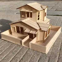 在飛比找蝦皮購物優惠-❤熱銷精品❤雪糕棒木條diy木棍兒童手工制作房子建筑模型材料