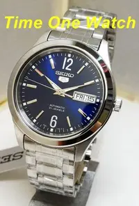 在飛比找Yahoo!奇摩拍賣優惠-實體店面日系_SEIKO_精工錶_盾牌5號_藍面機械錶SNK