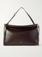 [Alaïa] Alaïa - Click E/w Large Leather Shoulder Bag - Dark brown - One size One size Brown