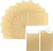 100 Pack Coin Envelopes 3.23"×4.53", Kraft Small Coin Envelopes, Brown Kraft Small Envelopes,Fully sealed seed envelope; Seed Envelopes, Mini Envelopes for Office, Home, School