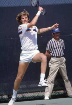 Sergio Casal of Spain in action during the Lipton International P - Old Photo