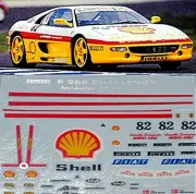 Ferrari F 355 Shell Challenge 1999 #82 1:18 Decal