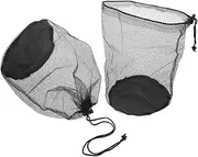 2pcs Sports Drawstring Bags for Soccer Cones Organizer Mesh Net Design for Equipment Storage for Football Basketball Outdoor and Indoor Use
