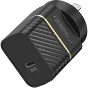 OtterBox 78-80485 - 30W USB-C GaN Fast Wall Charger - Black , Supports USB PD 3.0 & PPS, Ultra-Compact,Ultra-Durable, Drop Tested, Intelligent Charging