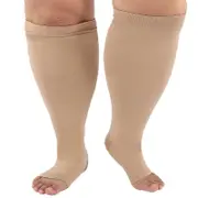 Compression Sock For Men Women, Plus Size Compression Socks Wide Calf, High Knee Flight Socks Medical Compression 7XL