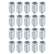 30Pcs Threaded Inserts, M10-1.5x30 Nut Threaded Insert for Wood Working Tools