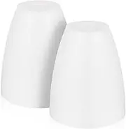 CLISPEED 2 Pcs Plastic Lampshade Lamp Shades Lamp Protective Cover Torchiere Lamp Shade Replacement Plastic Lamp Shade Replacement Light Bulb Covers for Bare Bulb White Glass Ceiling