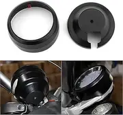 XEDLAMP CNC Aluminum Motorcycle Speedometer Instrument Panel Covers Trim for Scrambler 400 800 Silver/Gold/Red/Black/Titanium Motorcycle Speedometer Trim Ring(Balck)