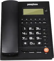 Hotel Landline Phone: Large Button Corded Phone Volume Control Display Wall Telephone for Home Office