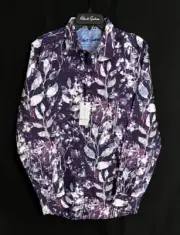 Robert Graham SORRELL Purple $198 Large NEW NWT Classic Fit Fast Ship L
