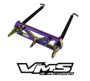 VMS RACING NEOCHROME BULLET SPIKE BATTERY TIE DOWN BRACKET BRACE KIT RODS ACURA
