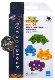 Nanoblock, SPACE INVADERS - INVADERS, NBCC-108, 200 Pieces, Level 1, NEW