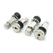 Stainless Steel Bolt-In Valve Stem (4 Pack) - 1.5 Long for Tires & Wheels