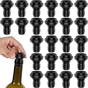 [-] 24Pcs Wine Stopper Set Silicone Wine Vacuum Stopper Resealable Wine Preserver Saver Stopper Reusable Safe Wine Keeper Stopper Durable Wine Bottle Stopper for Home Hotel Restaurant [-]