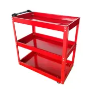 SOGA 3 Tier Tool Storage Cart Portable Service Utility Heavy Duty Mobile Trolley