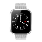P70 1.3'' IPS Color Touch Screen IP68 Waterproof Smart Watch Blood Pressure Oxygen Monitor Information Push Fitness Exercise Sports Bracelet SILVER COLOR