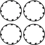 4Pcs Wheel Rim Protector ABS Rim Hubcaps Cover Wheel Protector Wheel Cover Hub Protection Trim Rings for M odel Y 21in 2021 to 2024 (Matte Black)