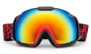 Mens Red Cross Snow Ski Goggles Winter Snowboard Large Double Lens Anti-Fog New
