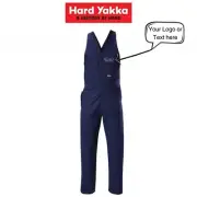 Hard Yakka 4 Pack Personalised Work Action Back Logo Embroidery Print Y01555