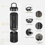 NOLLAM 16 Oz Portable Blender with 6 Blades, USB Rechargeable, Magnetic Charging