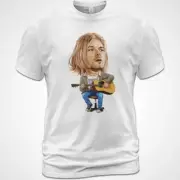 Cotton T-Shirt Kurt Cobain Nirvana Album Tee With the Lights Out In Utero