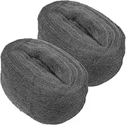 Mobestech Set of 2 0000 Coarse Steel Wool Cleaning Pads Reusable Wool Fabric for Wood Tile Cleaning Safe Polishing Mesh for DIY Projects