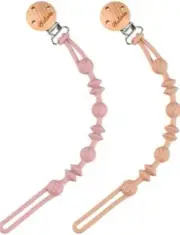 2 pcs Toy Safety Straps Kalovin Silicone Adjustable Baby Pacifier Teether Straps