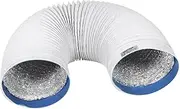 Ventilation Duct Hose Air Wind Dryer Vent Portable Air Conditioners Airflow Vent Air Conditioning Vents Portable Tube Extension Air Vent Extender PVC Duct Pipe Steel Wire Silver