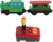 GARVALON Battery Operated Train Set Train Model Creative Desktop Ornament Compatible with Tracks for Engaging Playtime Experience