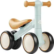 Retrospec Cricket Baby Walker Balance Bike with 4 Wheels for Ages 12-24 Months - Toddler Bicycle Toy for 1 Year Old’s - Ride On Toys for Boys & Girls