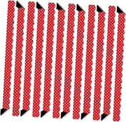 LAPYAPPE 12pcs Wavy Edge Tiles Bulletin Board Trim Classroom Bulletin Board Decor Border for Bulletin Board Magnet Scalloped Bulletin Board Borders Small Decoration Scalloped Decor Red