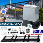 Automatic Slide Gate Motor Opener Kit 1800KG 4M-8M Gear Track Remote APP Control