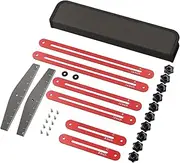 Aluminum Stair Layout Tool - Shelf Measuring Ruler, Foldable Stair Gauge | Precision Stair Tread Template Tool for Woodworking Drywall Installation, Flooring Setup, Self-Use Design Tasks