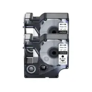 2PK For DYMO D1 45800 LabelManager 300 450D Black on Clear Label Tape 19mm